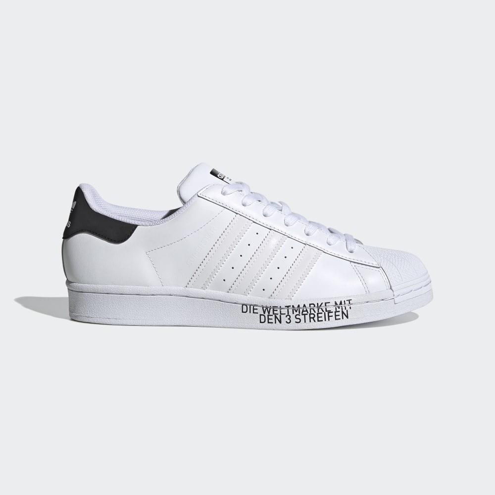 Adidas Men's Superstar Shell Toe Originals Shoes White/Black Ireland FV2810